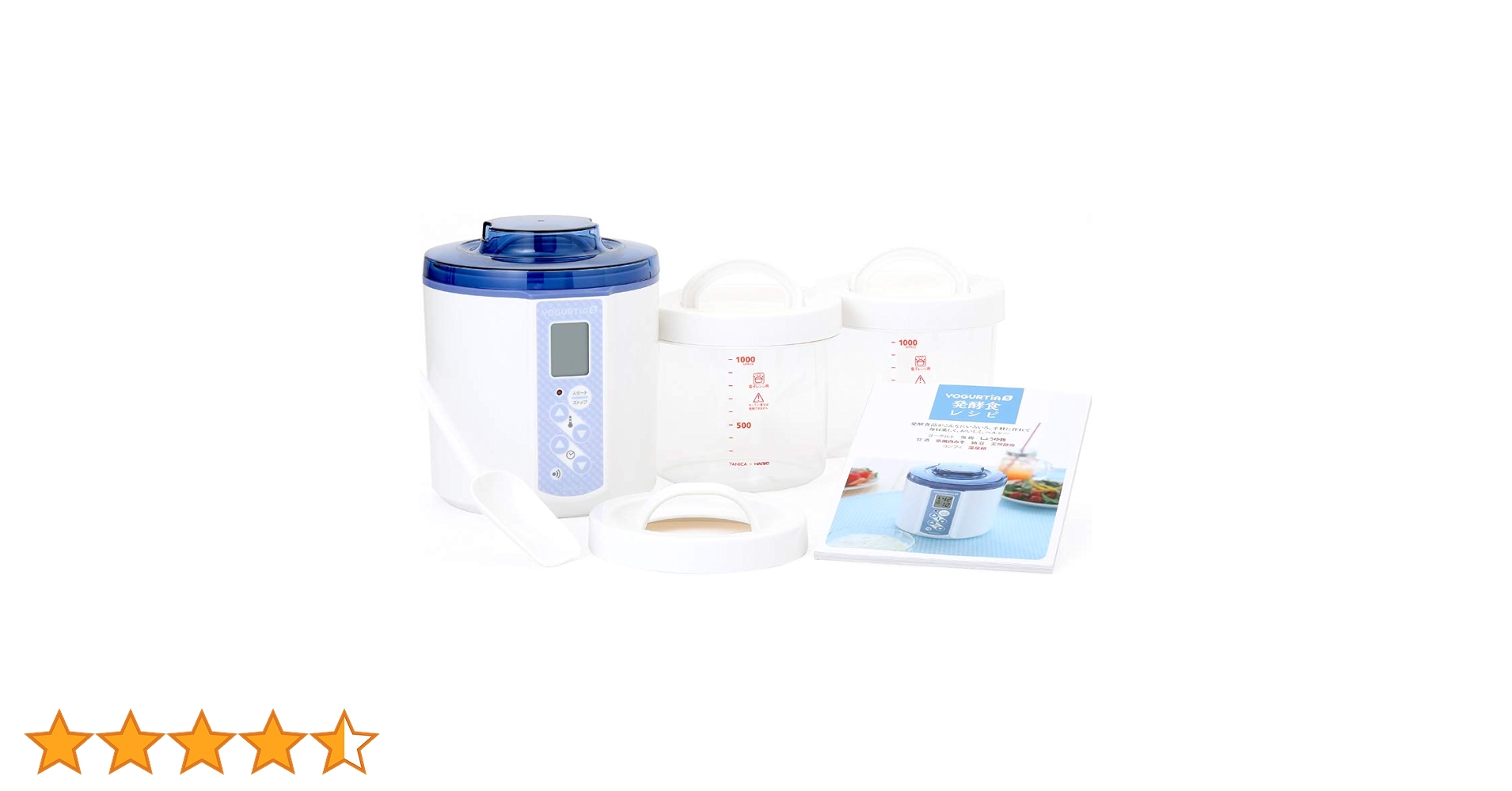 Amazon | TANICA ヨーグルティアS ガラス容器セット (ブルー) 温度調節 Amazon | TANICA ヨーグルティアS ガラス容器セット (ブルー) 温度調節